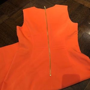 Orange Calvin Klein Dress